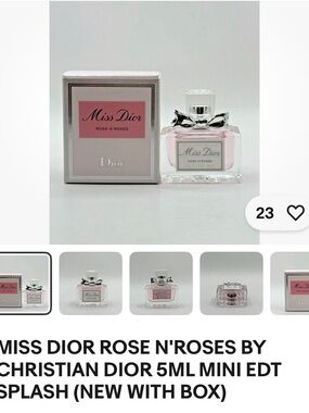 Dior Miss Dior Rose N'Roses Mini Eau de Toilette — Pink & Silver
